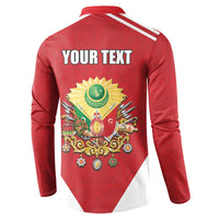 Personalized Ottoman Empire 1299-1922 Button Sweatshirt Flag Color Inspiration - Wonder Print Shop