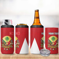 Personalized Ottoman Empire 1299-1922 4 in 1 Can Cooler Tumbler Flag Color Inspiration - Wonder Print Shop