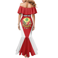 Personalized Ottoman Empire 1299-1922 Family Matching Mermaid Dress and Hawaiian Shirt Flag Color Inspiration - Wonder Print Shop