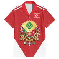 Personalized Ottoman Empire 1299-1922 Family Matching Off Shoulder Maxi Dress and Hawaiian Shirt Flag Color Inspiration - Wonder Print Shop