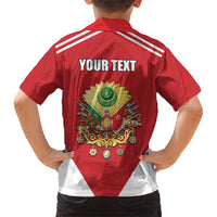 Personalized Ottoman Empire 1299-1922 Family Matching Short Sleeve Bodycon Dress and Hawaiian Shirt Flag Color Inspiration - Wonder Print Shop