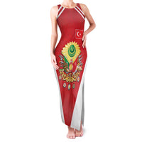 Personalized Ottoman Empire 1299-1922 Family Matching Tank Maxi Dress and Hawaiian Shirt Flag Color Inspiration - Wonder Print Shop