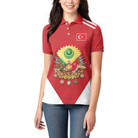 Personalized Ottoman Empire 1299-1922 Women Polo Shirt Flag Color Inspiration - Wonder Print Shop