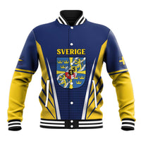 Personalized Swedish Empire 1611-1721 Baseball Jacket Flag Color Inspiration - Wonder Print Shop