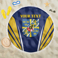 Personalized Swedish Empire 1611-1721 Beach Blanket Flag Color Inspiration - Wonder Print Shop