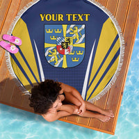 Personalized Swedish Empire 1611-1721 Beach Blanket Flag Color Inspiration - Wonder Print Shop