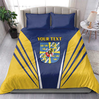 Personalized Swedish Empire 1611-1721 Bedding Set Flag Color Inspiration - Wonder Print Shop