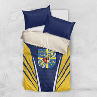Personalized Swedish Empire 1611-1721 Bedding Set Flag Color Inspiration - Wonder Print Shop