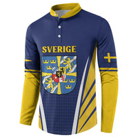 Personalized Swedish Empire 1611-1721 Button Sweatshirt Flag Color Inspiration - Wonder Print Shop