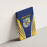 Personalized Swedish Empire 1611-1721 Canvas Wall Art Flag Color Inspiration - Wonder Print Shop