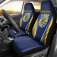 Personalized Swedish Empire 1611-1721 Car Seat Cover Flag Color Inspiration - Wonder Print Shop
