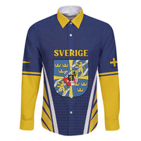 Personalized Swedish Empire 1611-1721 Family Matching Short Sleeve Bodycon Dress and Hawaiian Shirt Flag Color Inspiration - Wonder Print Shop