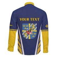 Personalized Swedish Empire 1611-1721 Family Matching Short Sleeve Bodycon Dress and Hawaiian Shirt Flag Color Inspiration - Wonder Print Shop