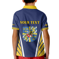 Personalized Swedish Empire 1611-1721 Kid Polo Shirt Flag Color Inspiration - Wonder Print Shop