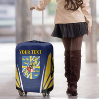 Personalized Swedish Empire 1611-1721 Luggage Cover Flag Color Inspiration - Wonder Print Shop