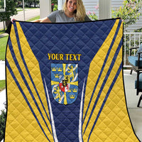 Personalized Swedish Empire 1611-1721 Quilt Flag Color Inspiration - Wonder Print Shop