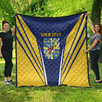 Personalized Swedish Empire 1611-1721 Quilt Flag Color Inspiration - Wonder Print Shop