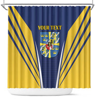 Personalized Swedish Empire 1611-1721 Shower Curtain Flag Color Inspiration - Wonder Print Shop
