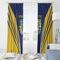 Personalized Swedish Empire 1611-1721 Window Curtain Flag Color Inspiration - Wonder Print Shop