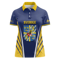 Personalized Swedish Empire 1611-1721 Women Polo Shirt Flag Color Inspiration - Wonder Print Shop