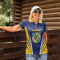 Personalized Swedish Empire 1611-1721 Women Polo Shirt Flag Color Inspiration - Wonder Print Shop