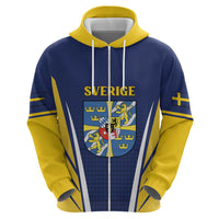 Personalized Swedish Empire 1611-1721 Zip Hoodie Flag Color Inspiration - Wonder Print Shop