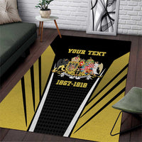 Personalized Austro-Hungarian Empire 1867-1918 Area Rug Flag Color Inspiration - Wonder Print Shop