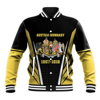 Personalized Austro-Hungarian Empire 1867-1918 Baseball Jacket Flag Color Inspiration - Wonder Print Shop