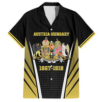 Personalized Austro-Hungarian Empire 1867-1918 Family Matching Short Sleeve Bodycon Dress and Hawaiian Shirt Flag Color Inspiration - Wonder Print Shop