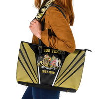 Personalized Austro-Hungarian Empire 1867-1918 Leather Tote Bag Flag Color Inspiration - Wonder Print Shop