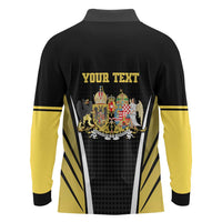 Personalized Austro-Hungarian Empire 1867-1918 Long Sleeve Polo Shirt Flag Color Inspiration - Wonder Print Shop