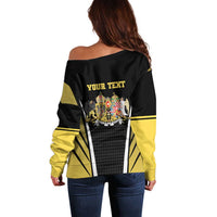 Personalized Austro-Hungarian Empire 1867-1918 Off Shoulder Sweater Flag Color Inspiration - Wonder Print Shop