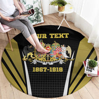 Personalized Austro-Hungarian Empire 1867-1918 Round Carpet Flag Color Inspiration - Wonder Print Shop