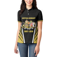 Personalized Austro-Hungarian Empire 1867-1918 Women Polo Shirt Flag Color Inspiration - Wonder Print Shop