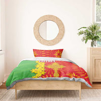 Eritrea Enkutatash Dashiki Bedding Set With Folk Pattern - Wonder Print Shop