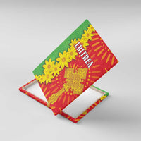 Eritrea Enkutatash Dashiki Canvas Wall Art With Folk Pattern - Wonder Print Shop