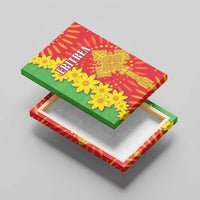 Eritrea Enkutatash Dashiki Canvas Wall Art With Folk Pattern - Wonder Print Shop