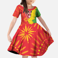 Eritrea Enkutatash Dashiki Family Matching Long Sleeve Bodycon Dress and Hawaiian Shirt With Folk Pattern - Wonder Print Shop