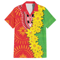 Eritrea Enkutatash Dashiki Family Matching Long Sleeve Bodycon Dress and Hawaiian Shirt With Folk Pattern - Wonder Print Shop