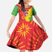 Eritrea Enkutatash Dashiki Family Matching Off Shoulder Maxi Dress and Hawaiian Shirt With Folk Pattern - Wonder Print Shop