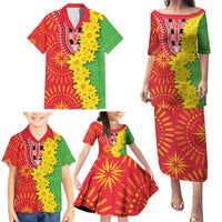 Eritrea Enkutatash Dashiki Family Matching Puletasi and Hawaiian Shirt With Folk Pattern - Wonder Print Shop