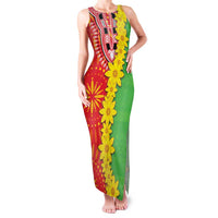 Eritrea Enkutatash Dashiki Family Matching Tank Maxi Dress and Hawaiian Shirt With Folk Pattern - Wonder Print Shop