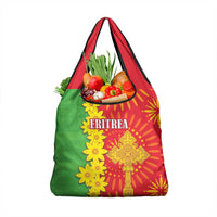 Eritrea Enkutatash Dashiki Grocery Bag With Folk Pattern