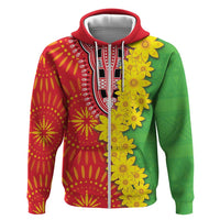 Eritrea Enkutatash Dashiki Hoodie With Folk Pattern - Wonder Print Shop