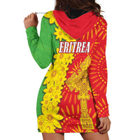 Eritrea Enkutatash Dashiki Hoodie Dress With Folk Pattern - Wonder Print Shop