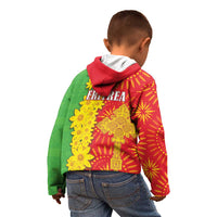Eritrea Enkutatash Dashiki Kid Hoodie With Folk Pattern - Wonder Print Shop