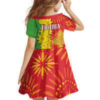 Eritrea Enkutatash Dashiki Kid Short Sleeve Dress With Folk Pattern - Wonder Print Shop
