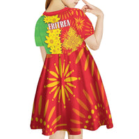 Eritrea Enkutatash Dashiki Kid Short Sleeve Dress With Folk Pattern - Wonder Print Shop