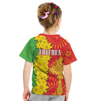 Eritrea Enkutatash Dashiki Kid T Shirt With Folk Pattern - Wonder Print Shop