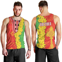 Eritrea Enkutatash Dashiki Men Tank Top With Folk Pattern - Wonder Print Shop